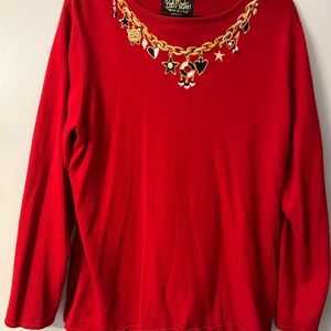 Bob Mackie Vibrant Red Knitwear